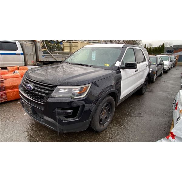 2019 FORD EXPLORER FLEX FUEL AWD, 4DRSW, BLACK, VIN 1FM5K8AR6KGA54517,