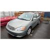 Image 1 : 2003 TOYOTA COROLLA LE, 4DRSD, GREEN, VIN 2T1BR38E23C713640,