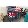 Image 2 : PALLET OF RED REFLECTIVE TRAFFIC CONES