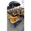 Image 3 : AGT INDUSTRIAL XZ20R YELLOW GAS POWERED 23 HP RUBBER TRACK MINI EXCAVATOR WITH ATTACHED