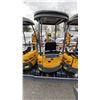 Image 4 : AGT INDUSTRIAL QK20R YELLOW GAS POWERED 23 HP RUBBER TRACK MINI EXCAVATOR WITH ATTACHED