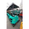 Image 3 : AGT INDUSTRIAL H15R TEAL GAS POWERED 13.5HP RUBBER TRACK MINI EXCAVATOR WITH ATTACHED