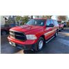Image 1 : 2015 DODGE RAM SLT, 4DR CREW CAB, RED, VIN 1C6RR7GT6FS738380,