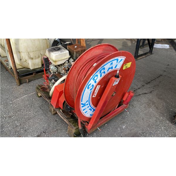 QUIK-SPRAY HONDA GX270, 9HP GAS POWERED INDUSTRIAL SPRAYER UNIT WITH HOSE & REEL