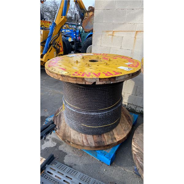 LARGE SPOOL OF GALVANIZED PLATED CABLING