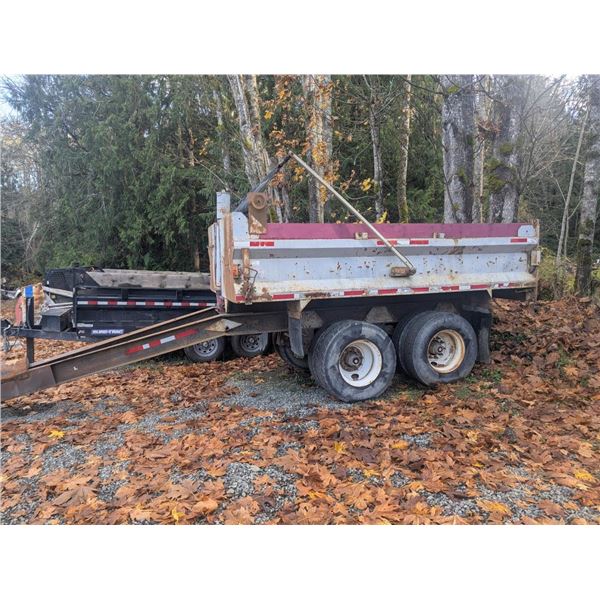 1980 REHN PUP SEMI TRAILER, DUMP TRAILER, RED, VIN 2BGK0327800RP2380,