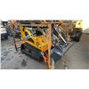 Image 4 : SDLANCH SDLL60 YELLOW GAS POWERED MINI STAND ON SKID STEER WITH 7" RUBBER TRACKS & TOOLBOX