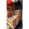 Image 4 : PALLET OF TONGUE & GROOVE WOOD CLADDING APPROX 3.5"W X 1/2" THICK *ASSORTED LENGTHS*