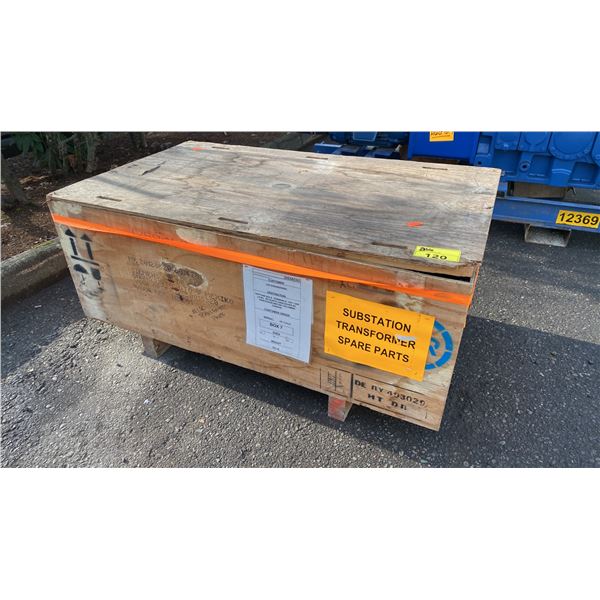 WOODEN CRATE OF SUBSTATION TRANSFORMER SPARE PARTS