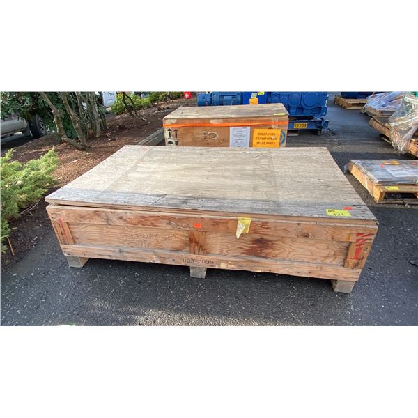 WOODEN CRATE OF SUBSTATION TRANSFORMER SPARE PARTS