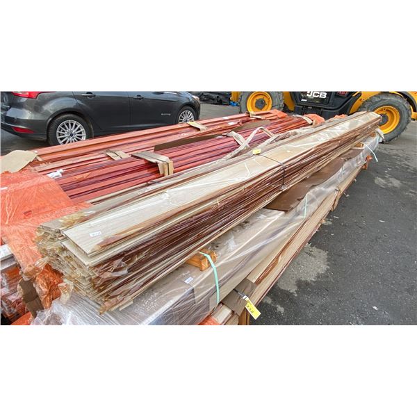 LIFT OF LIGHT WOOD GRAIN COMPOSITE CLADDING BOARDS APPROX 18'L