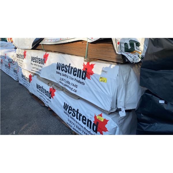 PALLET OF WESTREND TONGUE & GROOVE 2X6 WOODEN PLANKS (146"W 42"D 24"H) *UNKNOWN AMOUNT*