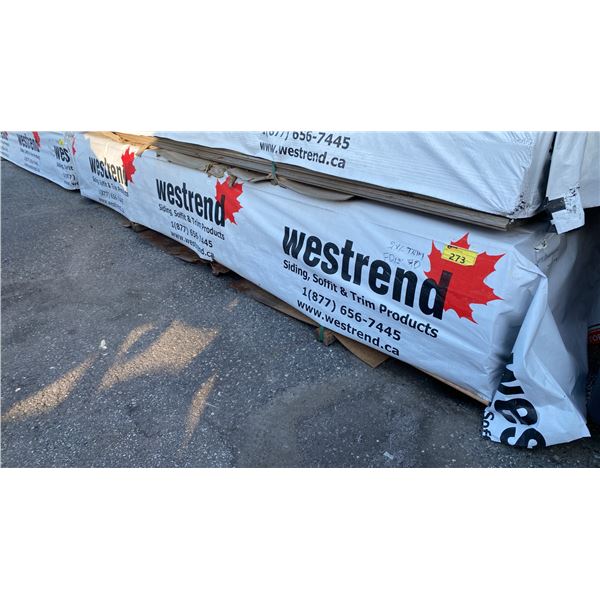 PALLET OF WESTREND TONGUE & GROOVE 2X6 WOODEN PLANKS (146"W 42"D 24"H) *UNKNOWN AMOUNT*