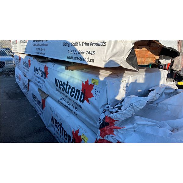 PALLET OF WESTREND TONGUE & GROOVE 2X6 WOODEN PLANKS (193"W 42"D 24"H) *UNKNOWN AMOUNT*