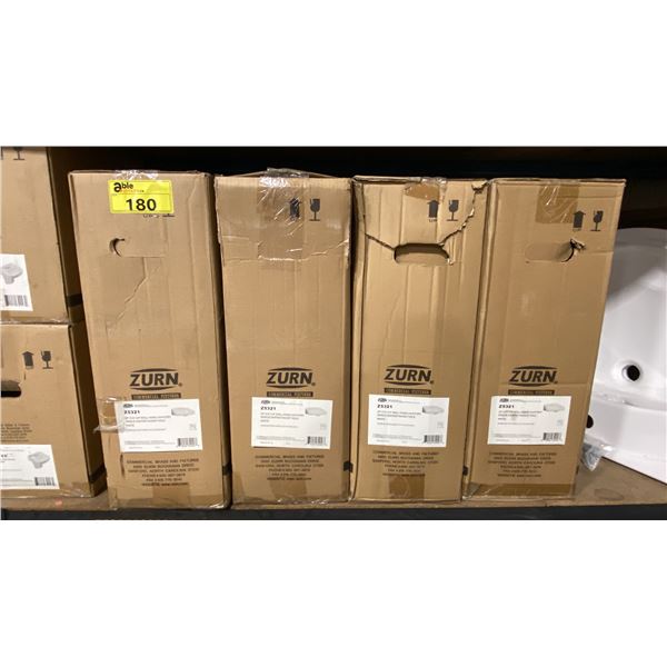 4 ZURN Z5321 WHITE 23" X 21-1/4" WALL HUNG LAVATORY