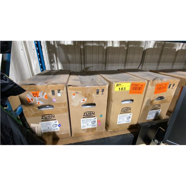 4 ZURN TOILET TANKS 3-Z5535-TNK-VLRH-K & 1-Z5535-TNK-INVL-K