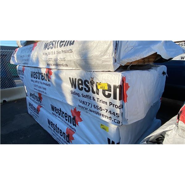 PALLET OF WESTREND TONGUE & GROOVE 2X6 WOODEN PLANKS (120"W 42"D 24"H) *UNKNOWN AMOUNT*