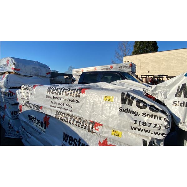 PALLET OF WESTREND TONGUE & GROOVE 2X6 WOODEN PLANKS (116"W 42"D 14"H) *UNKNOWN AMOUNT*