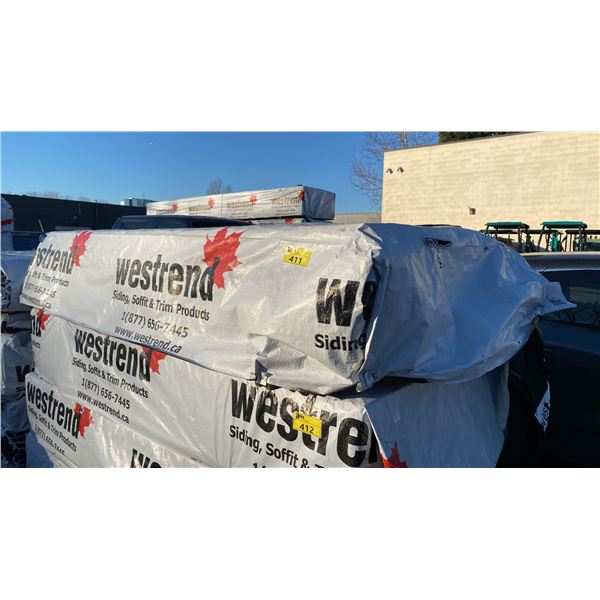 PALLET OF WESTREND TONGUE & GROOVE 1X6 WOODEN PLANKS (120"W 42"D 19"H) *UNKNOWN AMOUNT*