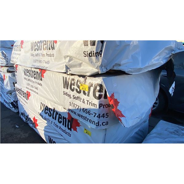 PALLET OF WESTREND TONGUE & GROOVE 2X6 WOODEN PLANKS (96"W 42"D 16"H) *UNKNOWN AMOUNT*