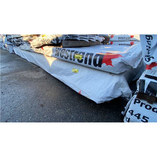 PALLET OF WESTREND PRIMED SPF 2X2 WOODEN BOARDS (192"W 45"D 13"H) *UNKNOWN AMOUNT*