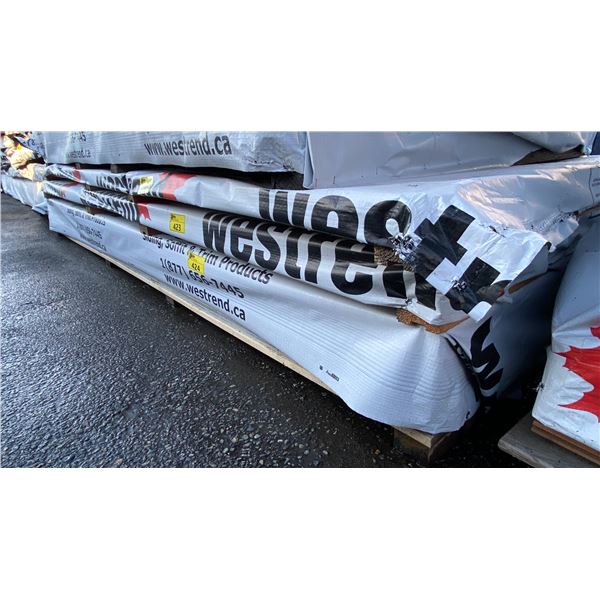 PALLET OF WESTREND 4X10 SMOOTH GREY COMPOSITE BOARDS (120"W 49"D 5"H) *UNKNOWN AMOUNT*