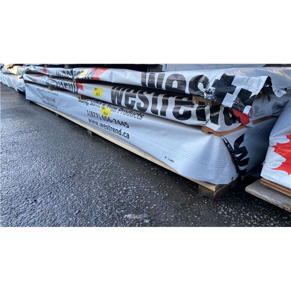 PALLET OF WESTREND 4X10 TRADITIONAL GREY COMPOSITE BOARDS (120"W 49"D 11"H) *UNKNOWN AMOUNT*
