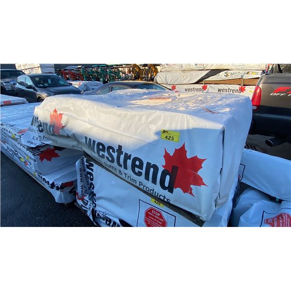PALLET OF WESTREND 1X8 TONGUE AND GROOVE WOODEN PLANKS (61"W 42"D 22"H) *UNKNOWN AMOUNT*