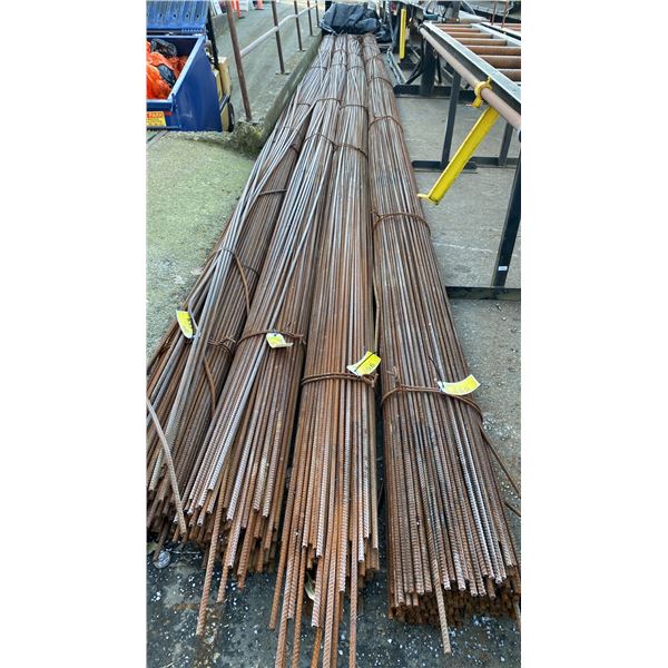APPROX 35' L BUNDLE OF INDUSTRIAL REBAR