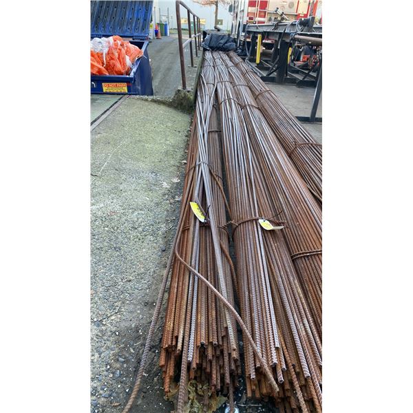 APPROX 35' L BUNDLE OF INDUSTRIAL REBAR