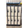 Image 10 : 13 BAY, 26 DOOR METAL INDUSTRIAL LOCKER SYSTEM *MUST TAKE ALL*