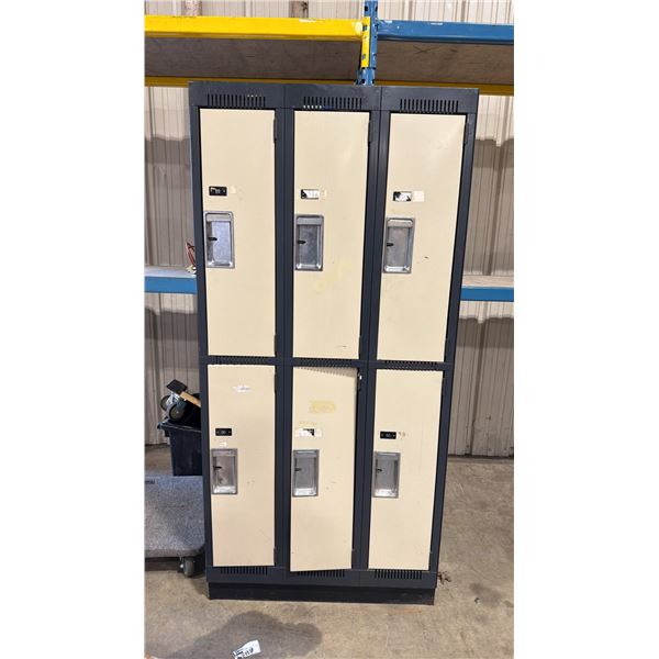 13 BAY, 26 DOOR METAL INDUSTRIAL LOCKER SYSTEM *MUST TAKE ALL*