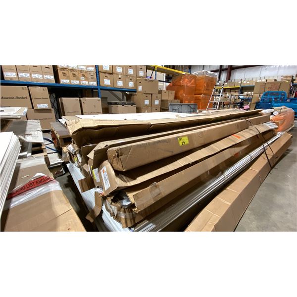 PALLET OF DIVISION BAR MOULDING IN BOXES (122"W X 42"D X 16"H) *UNKNOWN QUANTITY*