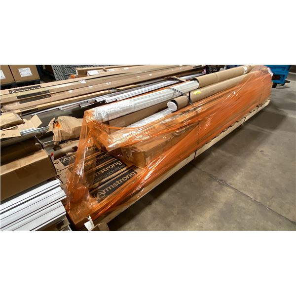 PALLET OF VARIOUS DIVISION BAR MOULDINGS (144"W X 38"D X 27"H) *UNKNOWN QUANTITY*