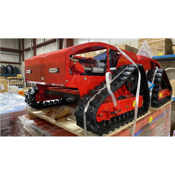 MMS MODEL 800 REMOTE CONTROLLED GAS POWERED LAWN MOWER WITH TRACKS