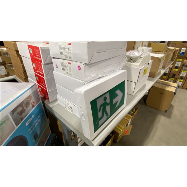 6- ABB CM-PS-SP COMMERCIAL THERMOPLASTIC PICTOGRAM EMERGENCY EXIT SIGNS