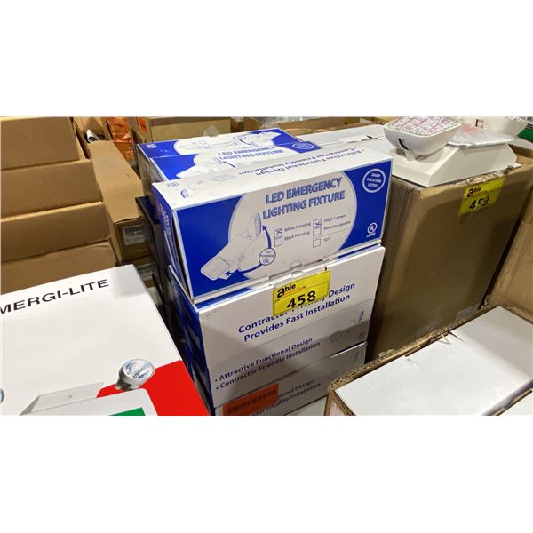 12- DUAL LAMP WHITE LED EMERGENCY LIGHTING