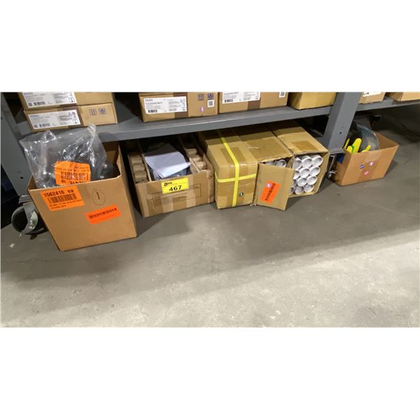 MAXLITE AR140UT3 LED MEDIUM AREA LIGHT, ASSORTED CIRCUIT TRACKS & 2 BOXES OF LED STRING LIGHTS