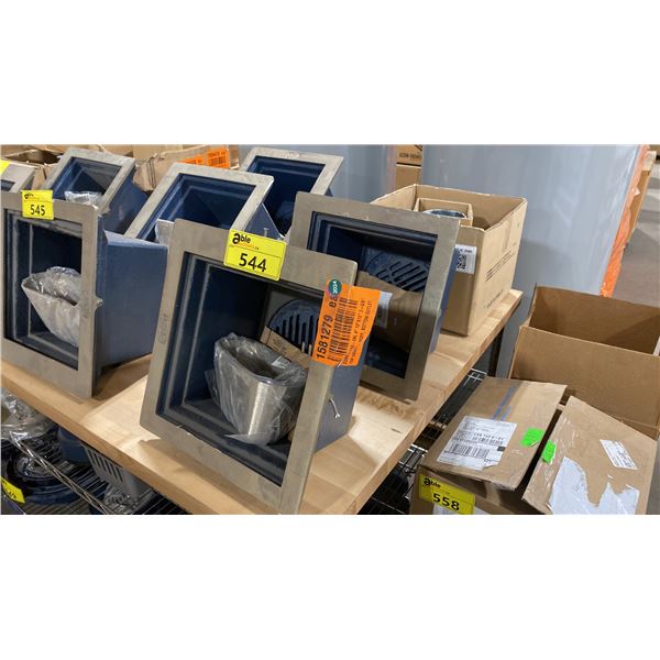 3 ZURN COMMERCIAL TOP DRAIN BOTTOM OUTLET INDUSTRIAL PLUMBING COMPONENTS