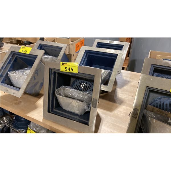 3 ZURN COMMERCIAL TOP DRAIN BOTTOM OUTLET INDUSTRIAL PLUMBING COMPONENTS