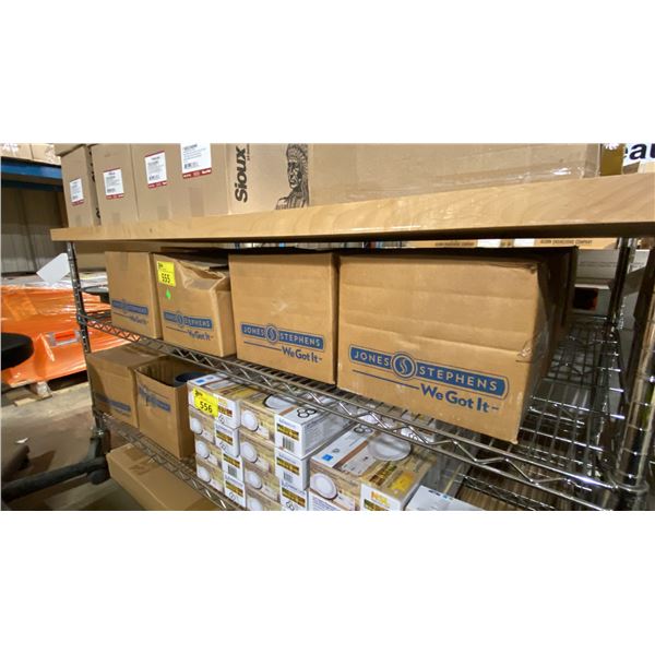 SHELF OF JONES STEPHENS COMMERCIAL PLASTIC SCREW INLET VALVES