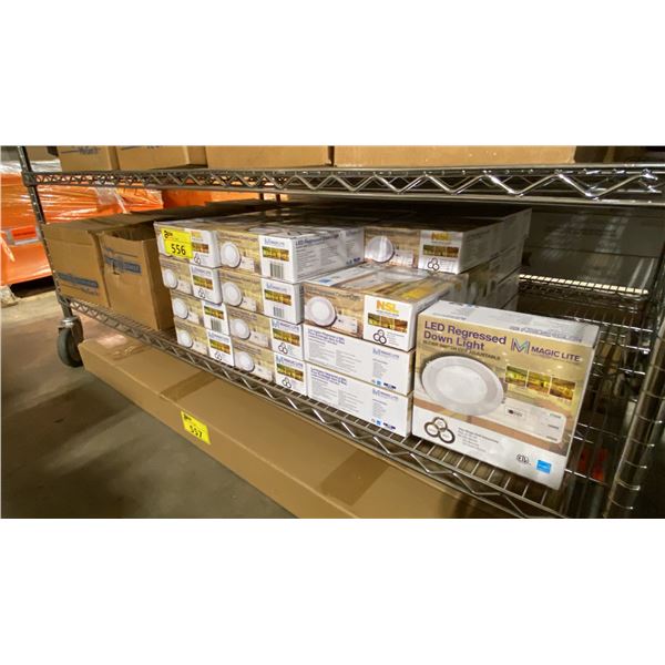 36 MAGIC LITE LED REGRESSED DOWN LIGHTING WITH SLIDER SWITCH CCT ADJUSTABLE FEATURE