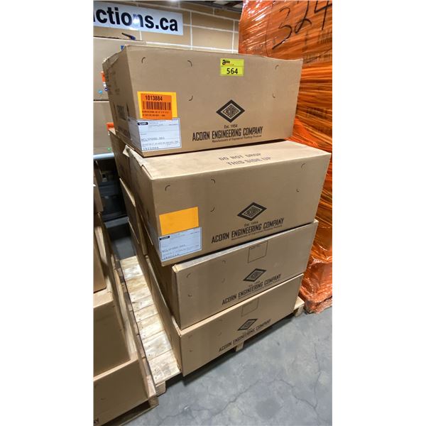 PALLET OF 7 ACORN ENGINEERING 18" X 19" X 8 1/2" COMMERCIAL JET KOTE REC BOX ASSEMBLIES *MUST TAKE