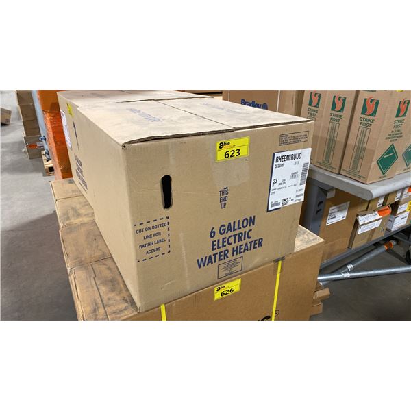 RHEEM/RUUD CEGSP6 6 GAL COMMERCIAL ELECTRIC WATER HEATER