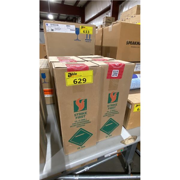 6 STRIKE FIRST 5 LBS COMMERCIAL FIRE EXTINGUISHERS