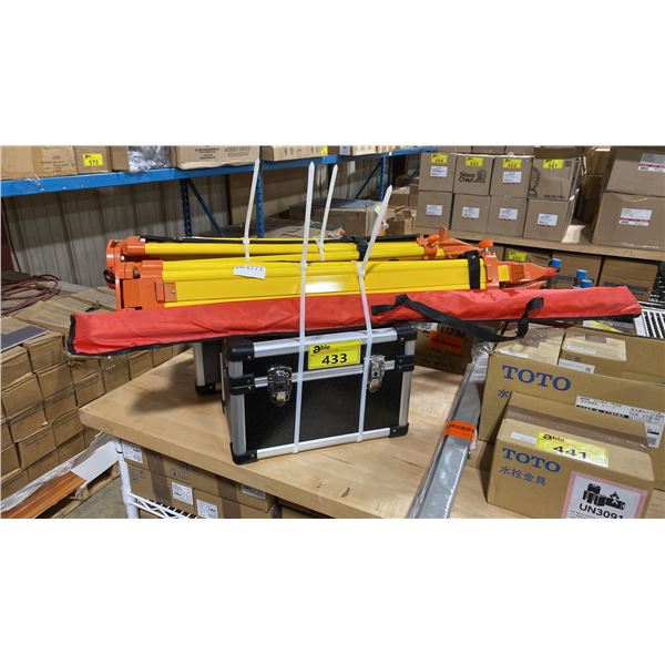 CONSTRUCTION SURVEYOR LASER LEVEL KIT WITH TRIPOD AND HARDCASE