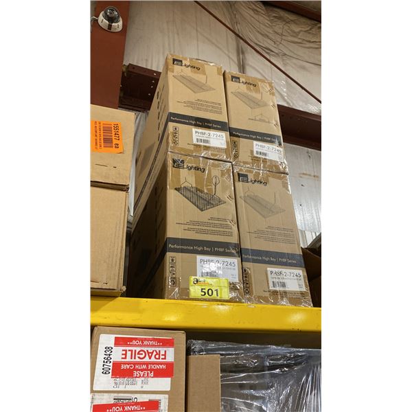 4 BOXES OF 2 EE LIGHTING PHBF-2-7245 PERFORMANCE HIGH BAY AREA LIGHTING