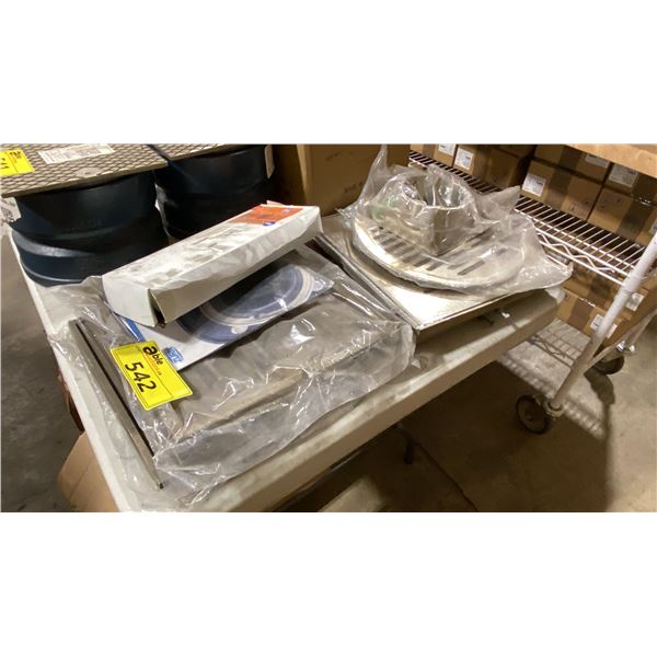 ASSORTED COMMERCIAL ZURN HEAVY DUTY COVER PLATES