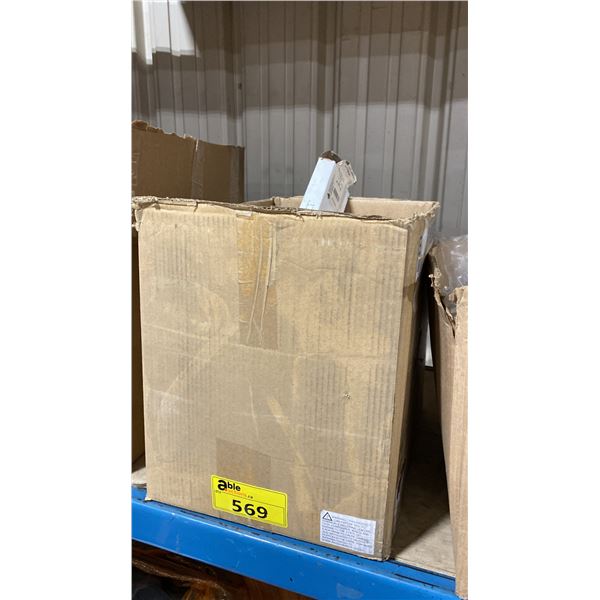 BOX OF ASSORTED HEAVY DUTY COMMERCIAL PLUMBING SUPPLIES