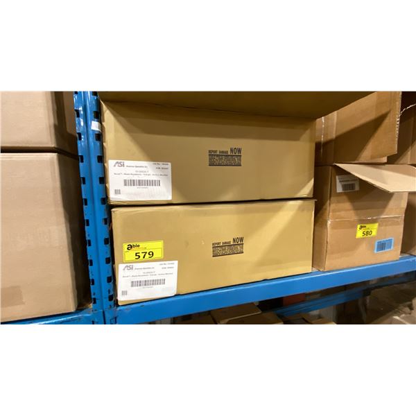 2 BOXES OF ASI ROVAL 12.8 GALLON SURFACE MOUNTED WASTE RECEPTACLES